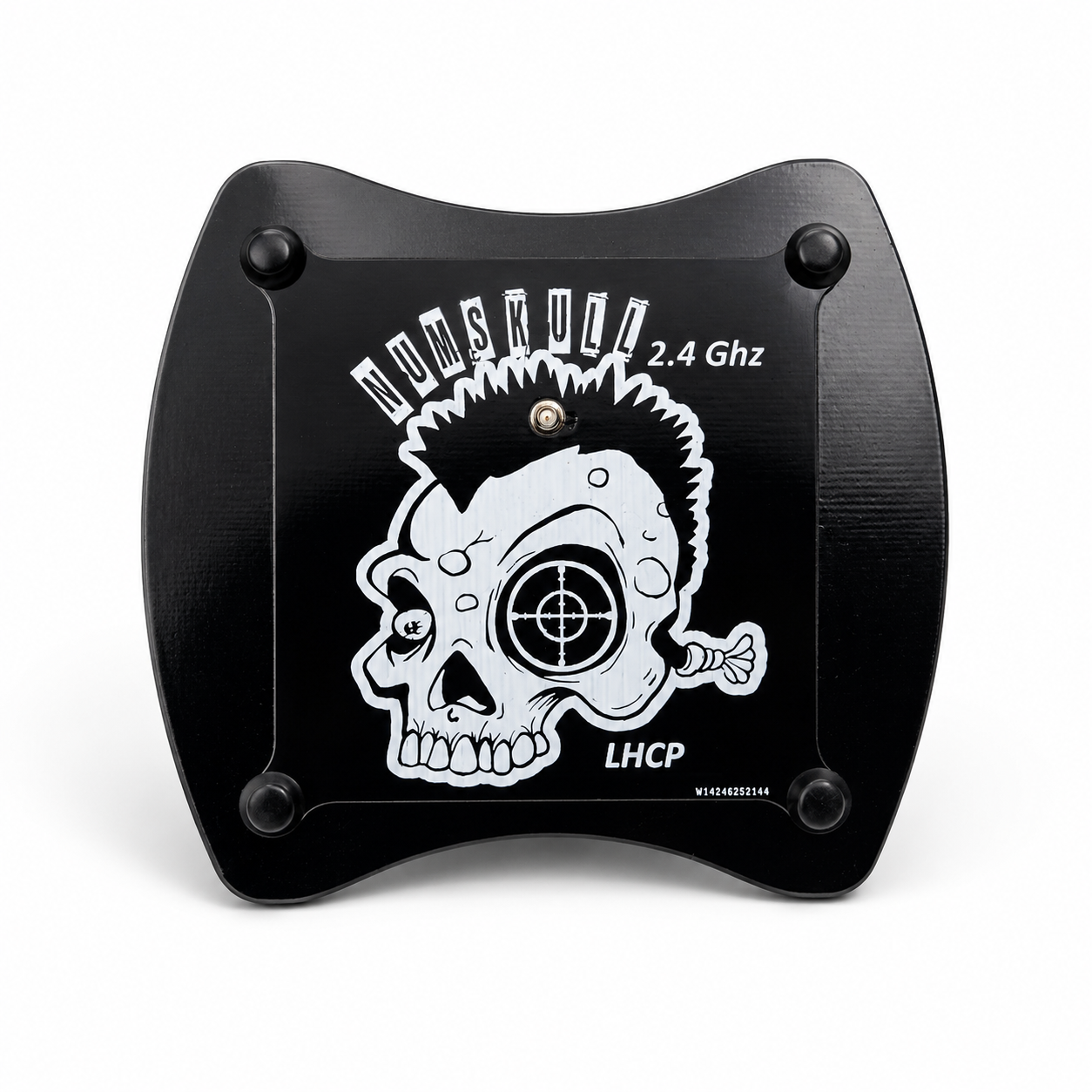 Glossy black Numskull antenna plate