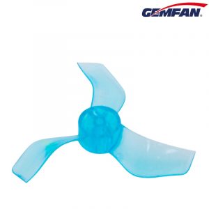 Gemfan 1636-3 Blade 40mm PC Propellers (1.5mm Shaft) - Clear Blue