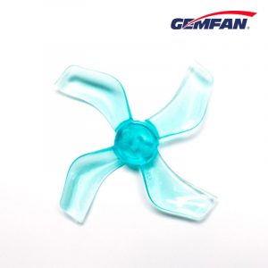 Gemfan 1636-4 Blade 40mm PC Propellers (1.5mm Shaft) - Clear Blue
