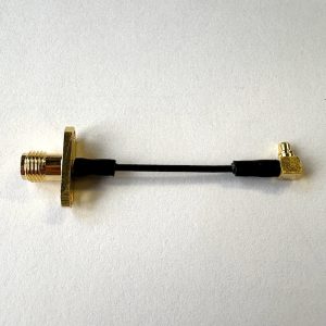 MMCX 90° Male to SMA Female Extension Cable (40mm) – Low Loss FPV Antenna Pigtail Adapter up to 6GHz