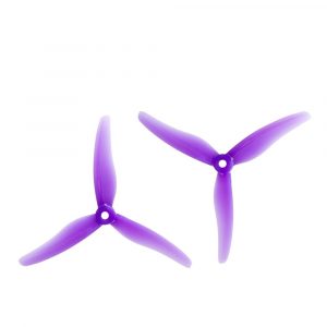 Gemfan 51433 Hurricane 3-Blade Props 5mm Purple FPV (2CW 2CCW)