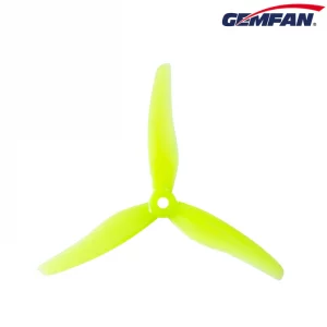 Gemfan 51433 Hurricane 3-Blade Props 5mm Clear Yellow FPV (2CW 2CCW)